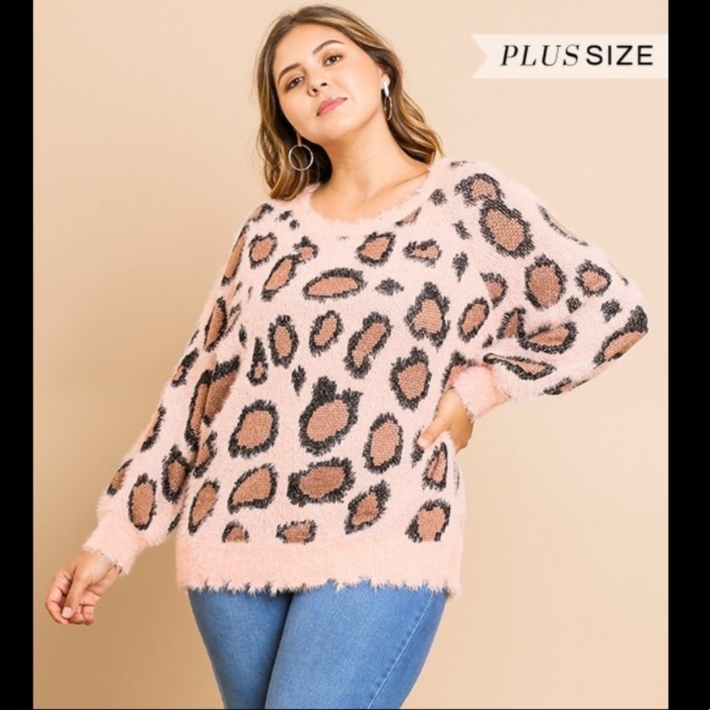 Light Pink Cheetah Sweater